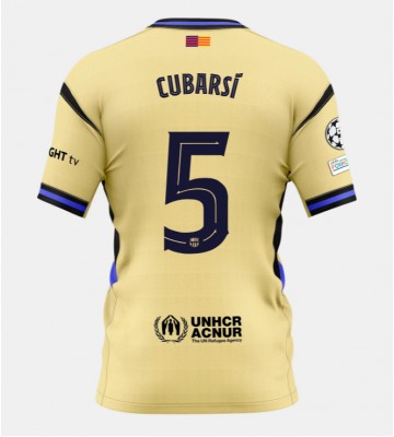 Barcelona Pau Cubarsi #5 Bortatröja 2025-26 Kortärmad